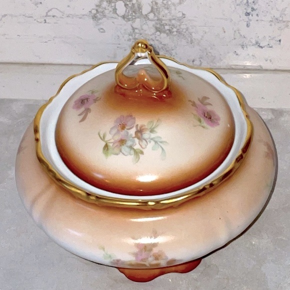 Royal Porzellan Bavaria KPM Hand Thrown Covered Bowl Vintage Made in Germany - Picture 2 of 13